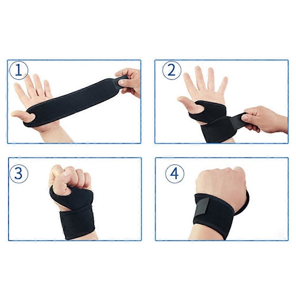 Handledsstöd Sport Träning Handskydd Neopren Handledslindor med tumöglor - Lämpligt flexibelt stöd