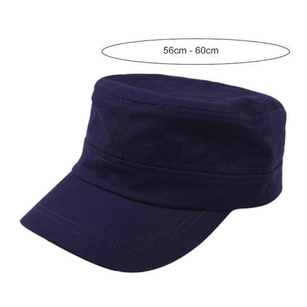 Unisex Hat Ensfarvet Justerbar Herre Dame Svedabsorberende Buet Skygge Solhat til Sport