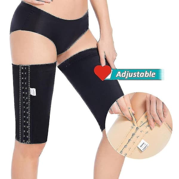 Kompresjonsermer for lår for kvinner - slankende lårwraps for kroppsshaping Nude S