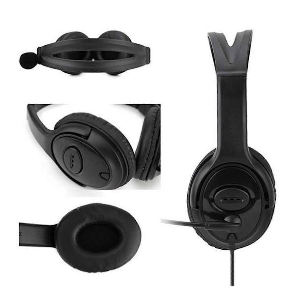 Callcenter-headset med brusreducerande mikrofon för Zoom Skype-kontor