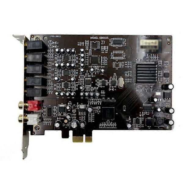 5.1 Äänikortti PCI Express PCI-E Sisäänrakennettu Kaksoislähtöliitäntä PC Window XP/7/8/10:lle