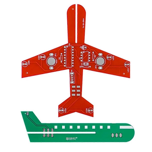 Litet Flygplan Blinkande Krets Cd4017 Flödeslampa Elektronisk Produktion