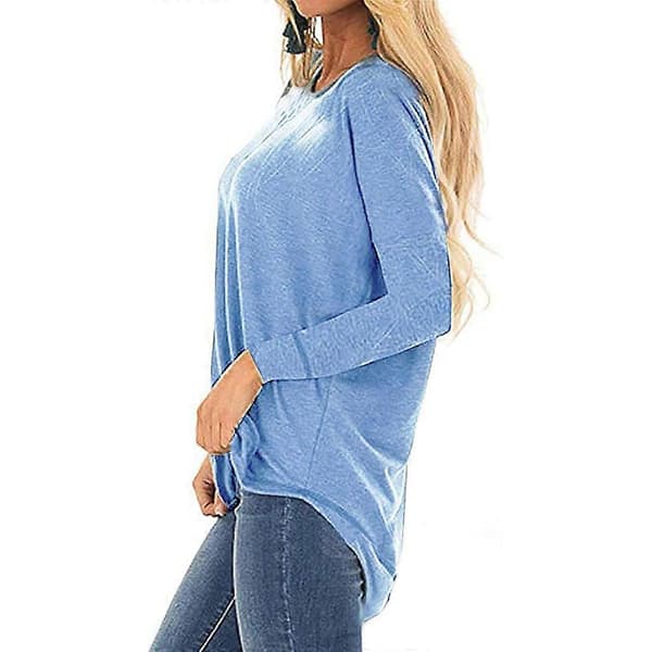 SkjorteDamerLangermetGenserPulloverRundHalsLangermetToppCasualT-skjorte(XL)