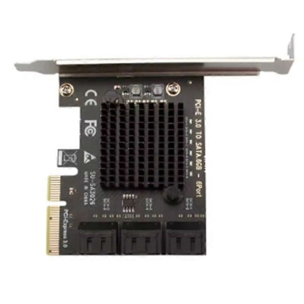 PCI-E 6 Portin SATA-kortti PCI-E 4X -kortit PCI Express - SATA 3.0 6 Portin SATA III 6Gbps PCIE X4 -laajennuskortti