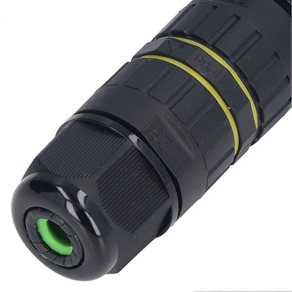 IP68 Vedenpitävä Liitin Piha Ulkokäyttö Suora Läpi 5 Ytimen Liitin M25 10-14mm