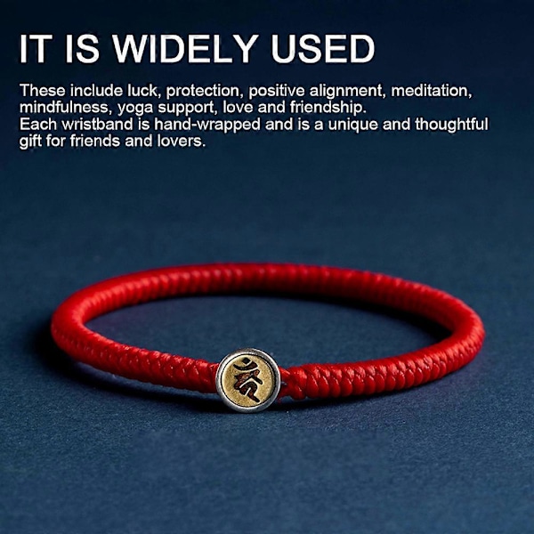 Handgjort vävt snöre armband | Justerbart unisex vänskapsband för män kvinnor rött rep armband-Style4