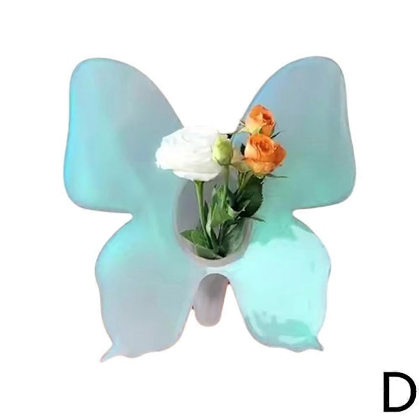 Modern minimalistisk akryl fjäril vas vardagsrum sovrum dekoration blomma Polarized Green
