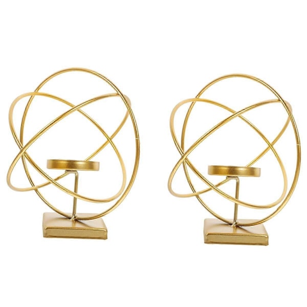 Modern Lätt Lyx Järn Ljusstake Ornament Dekorativ Ljusstake Hem Romantisk Matbord