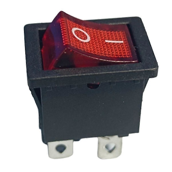 30 st KCD1 Båtvippströmbrytare 6A/250V 10A/125V AC med rött ljus Strömbrytare 4Pin på Av