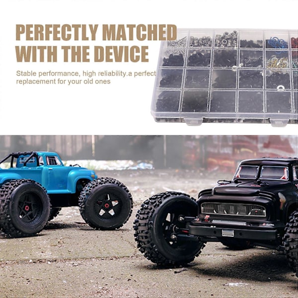 Skruvboxset för 1/10 /SCX10/Redcat//Arrma/ RC Bildelar Reparationsverktyg