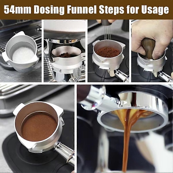 54mm Espresso Doseringstratt Ring - Trattverktyg Kaffetillbehör B