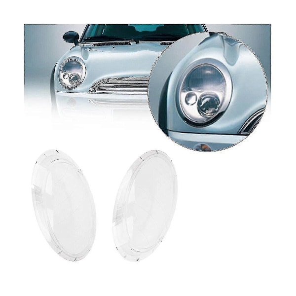 Främre Strålkastarglas Skydd Klar Lins Lampskärm Huvudljusskal För Mini R50 R52 R53 2001-2006 631