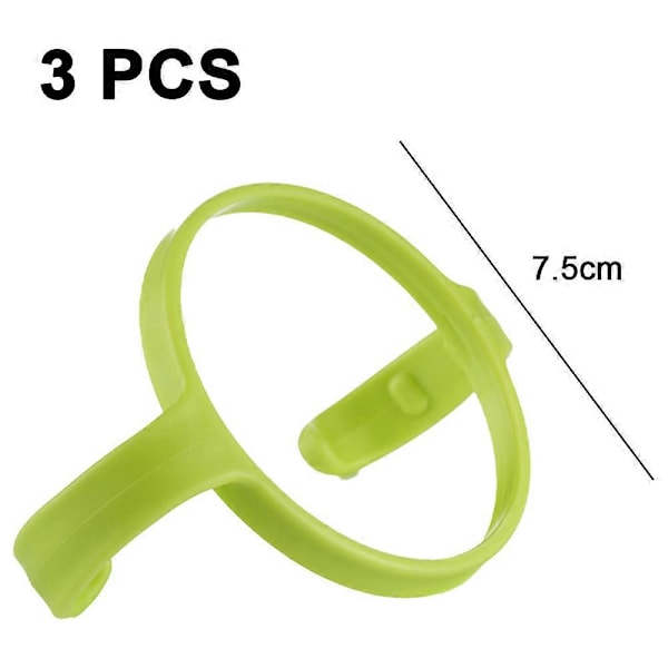 Comotomo Silikonflaskhandtag Set Om 3 Grön