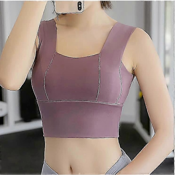 Naisten push-up-muotoileva urheiluliivi purple 36A