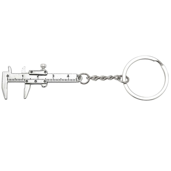 Användbar Mini Vernier Skjutmått Verktyg Hänge Slides Nyckelring 10CM