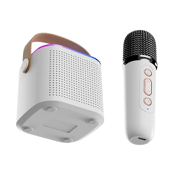Y1 Portabelt Högtalarsystem Stereoljud Bluetooth-kompatibel 5.3 (Vit 1 till 1)