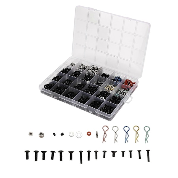 Skruvboxset för 1/10 /SCX10/Redcat//Arrma/ RC Bildelar Reparationsverktyg