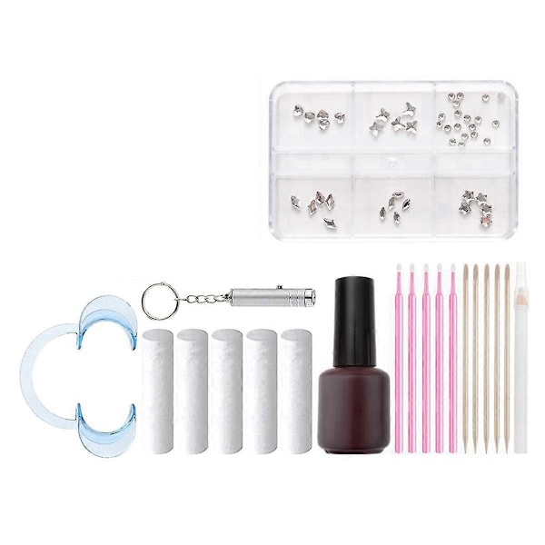 Tandborr Tanddekoration Set DIY Verktygstillbehör Tandborr Specialborr Tandborr Vit