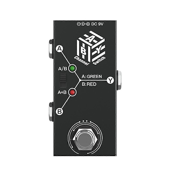 Kanal Elektrisk Gitarrpedal Instrument Effektor ABY Dubbelkanal
