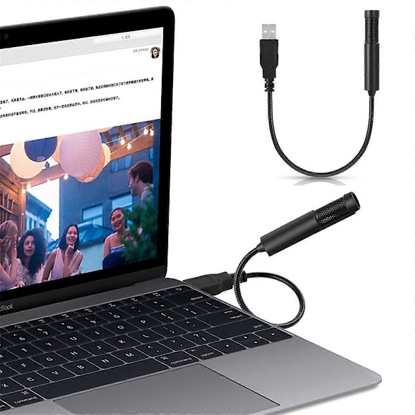 Mini USB Kondensatormikrofon, för Sång, Webbsändning, Onlineundervisning