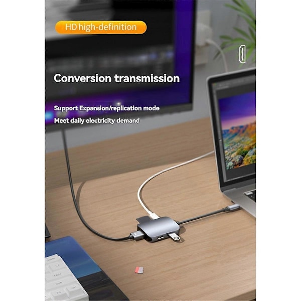 SD TF-kort PD Snabbladdare Splitter USB Dockningsstationer HUB