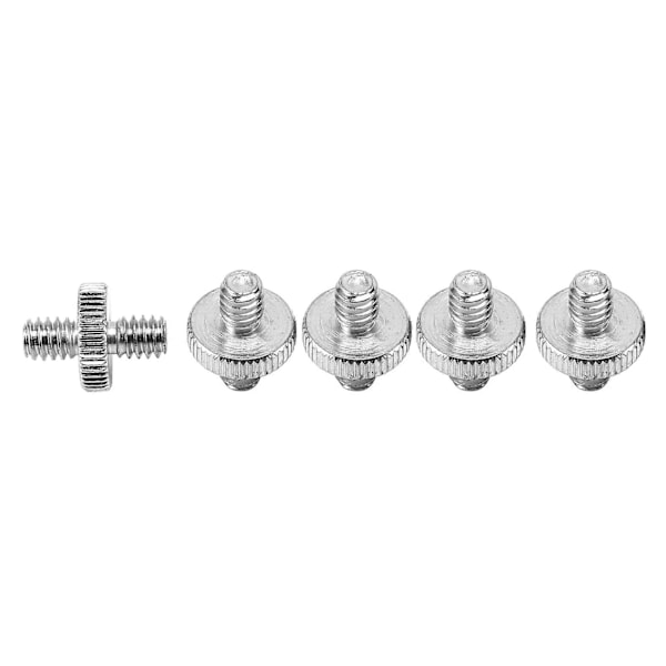 5 kpl 1/4 tuuman uros - 1/4 tuuman uros metallikierreadapteri