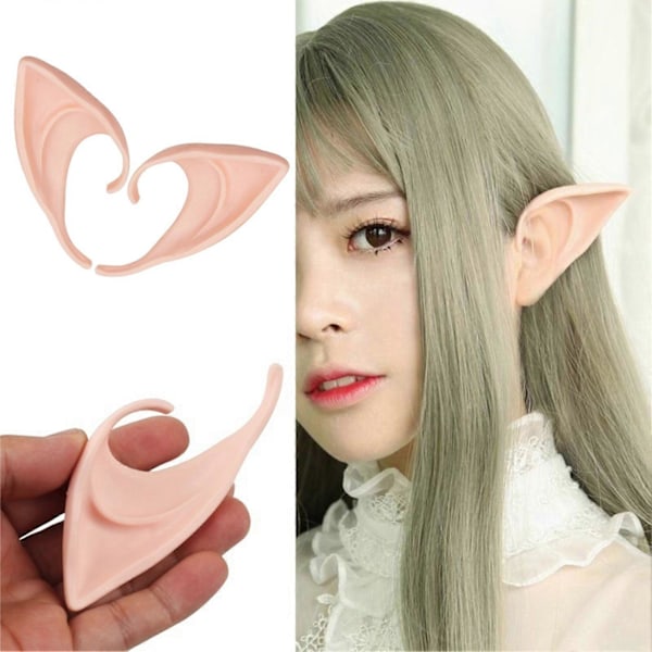 Tonttukorvat Kauniit Mukavat Muoviset Hienot Hehkuvat Keijukorvat Cosplayhin Skin Color S