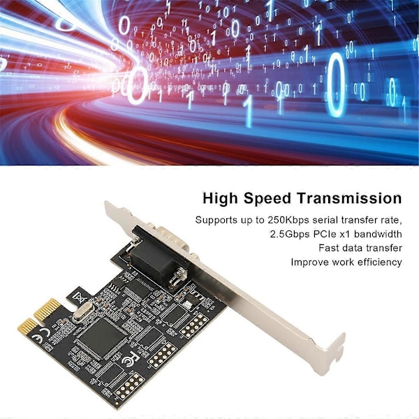 Pcie X1 - RS232-sarjaliitinsovitinkortti, teollisuusohjaustietokone