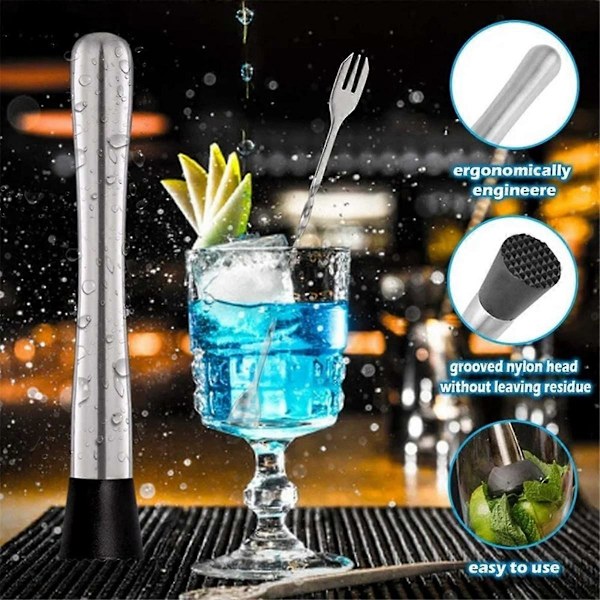 5 Delars Professionell Bar Utrustning, Issil, Cocktail Bartender Verktygsset