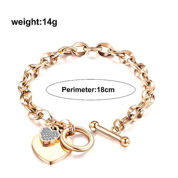 Inspirerande Armband i Stål med Citat för Kvinnor, Flickor och Barn - Roséguld