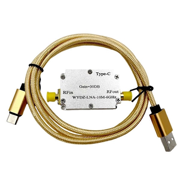 TYPE-C LAN 10Mhz-6GHz Hög Flatness Förstärkare Förstärkning 30DB RF Signal AMP