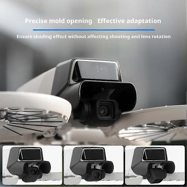 Linsskydd för DJI Flip Förhindra bländning Snabbutlösning Solskydd Gimbal Black