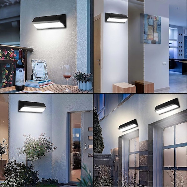 Utomhus Vägglampa Med Rörelsesensor 30W Modern Utomhus Vägglampa Ip65 Vattentät Led Utomhusbelysning