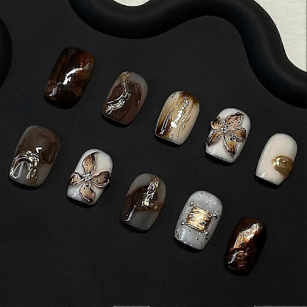 Mirad Devil's Flower Nagelstickers 3D Relief Style 1