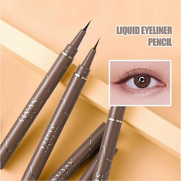 Nopeasti kuivuva vedenkestävä ja tahraton 001 mm ohut nestemäinen eyeliner black