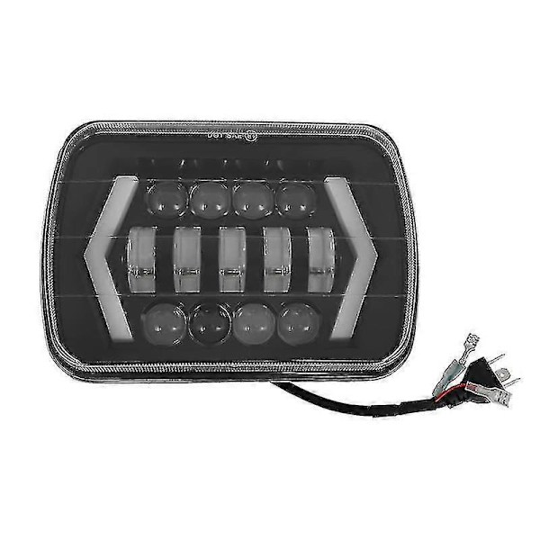 7x6 Tum Halo Led Strålkastare, 5x7 Tum Fyrkantig Led Strålkastare Med-pil Ängelögon Drl Blinkers