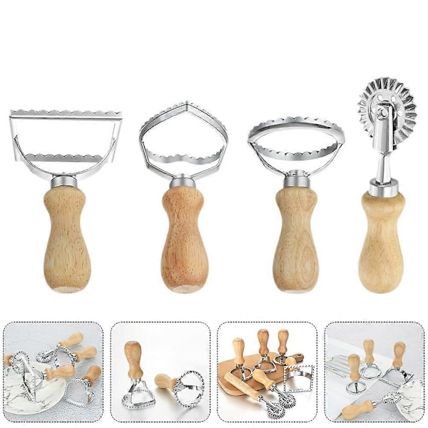 4 kpl Alloy Cookie -muotit Dumpling Die Cutting Kakunleikkauslaitteet Leivontaväline
