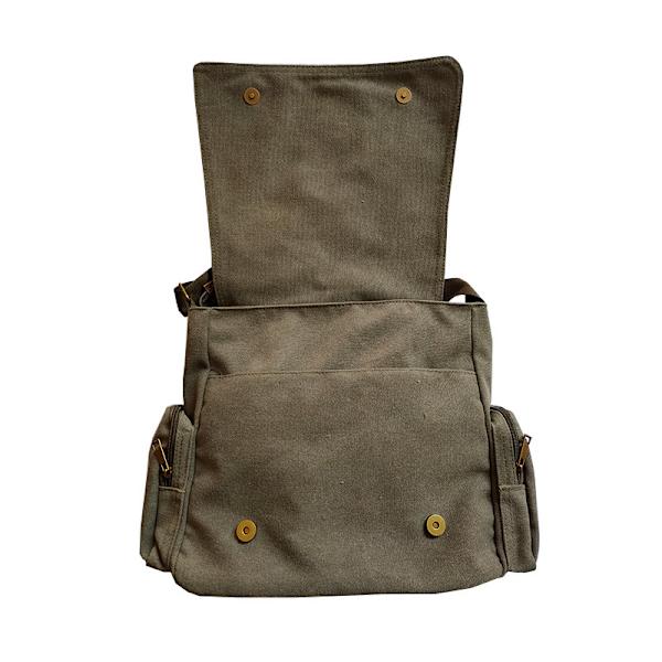 Totoro Canvas Laptopväska - 12 tum army green