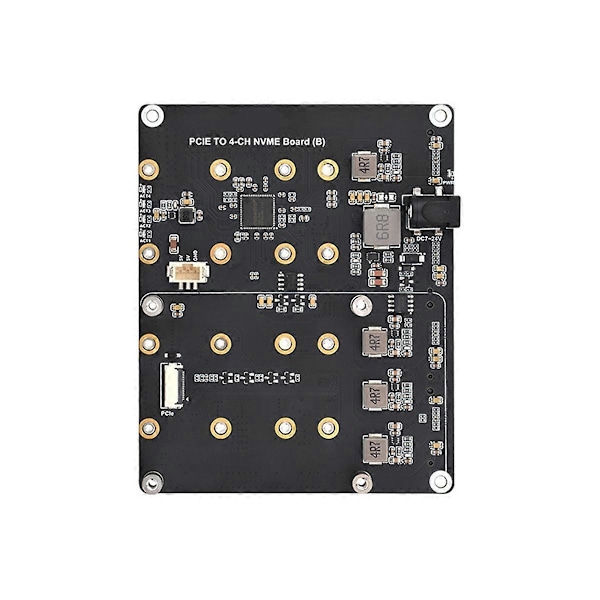 5 PCIe - 4-CH M.2 NVMe -sovitinkortti EU-pistokkeella