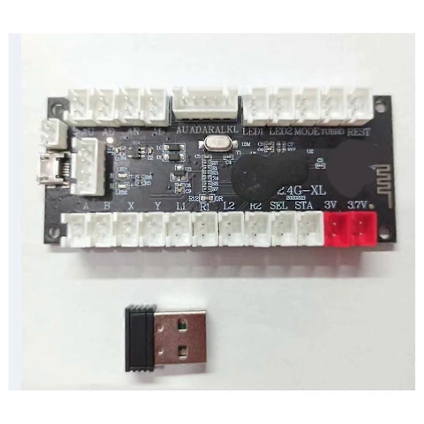 2.4G langaton viiveetön joystick-enkooderi Arcade-peliohjainkortti DIY-sarjan osat tukevat langatonta PC:tä//Androidia