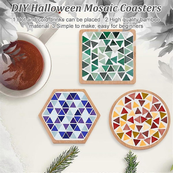 Mosaikunderlägg Tillverkningskit för DIY Mosaikunderlägg Hantverkskit