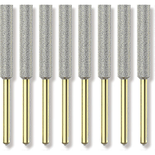 Tium-pinnoitetut terät ketjunviilaukseen, korkea kovuus 3/16 moottorisahan viilat sähkömoottorisahalle. (8 kpl) (3/16'', 4,8 mm)