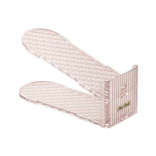 Skohylla Organizer, Utrymmesbesparande Staplare (Klar, 3-pack) C