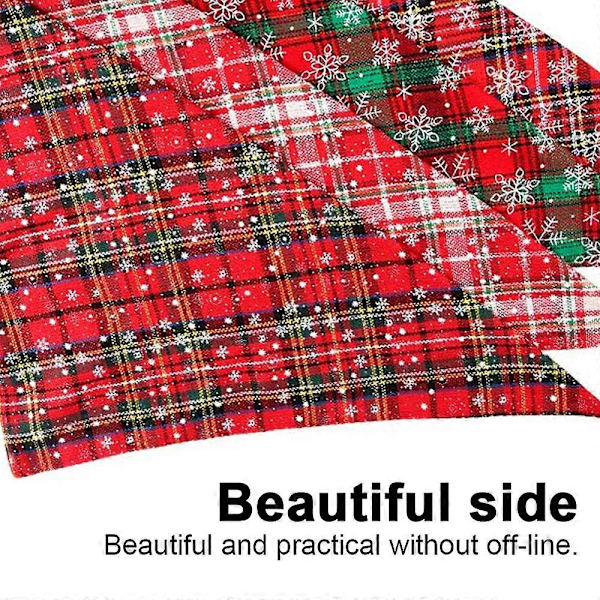 2-pack Buffalo Plaid Flanellhaklapp för Hundar och Katter