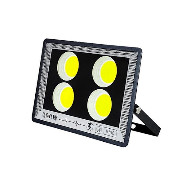 LED Strålkastare 200W IP65 Vattentät Utomhus Projektorlampa Reflektor Spotlight Trädgårdsbelysning 200W