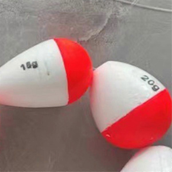 Röd & Vit Flöte, Långdistansflöte, Skumflöte, 40g