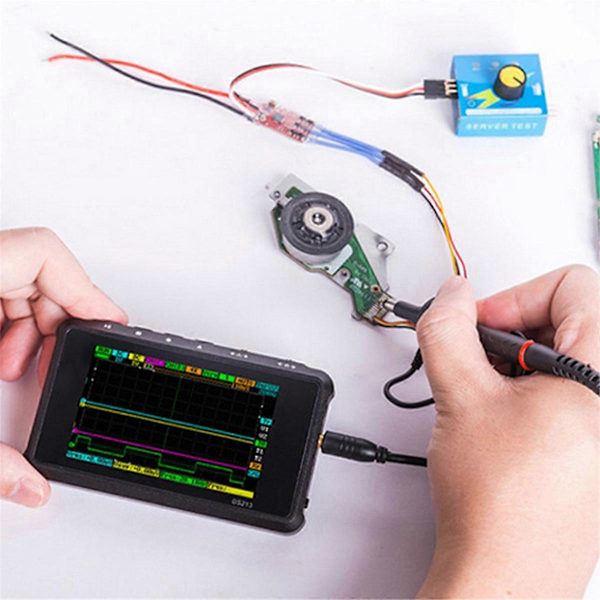 DS213 Mini Digitalt Oscilloskop 100M Sa/S 15MHz Fickoscilloskop