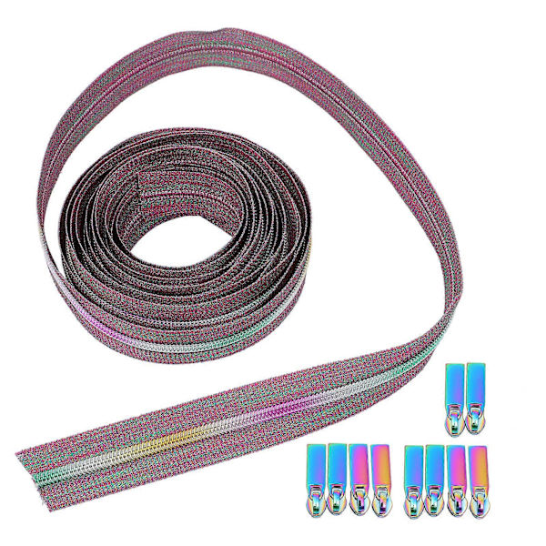5 meter svart bagageset legering dragkedja reglage sömnad dragkedjor bulk DIY bagage dragkedja tyg dragkedja reparationssats