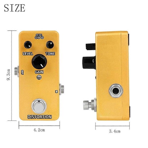 Elektrisk Gitarr Effektpedal Gitarrkompressor Booster Overdrive