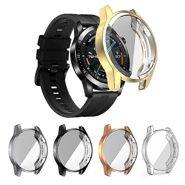Fulltäckande TPU Skydd Skal Fodral för Huawei Watch GT2 42mm 46mm Transparent 46mm
